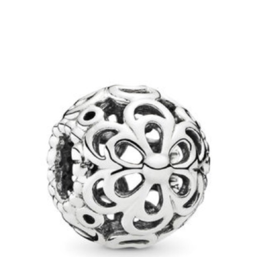 Picking daisies flower charm